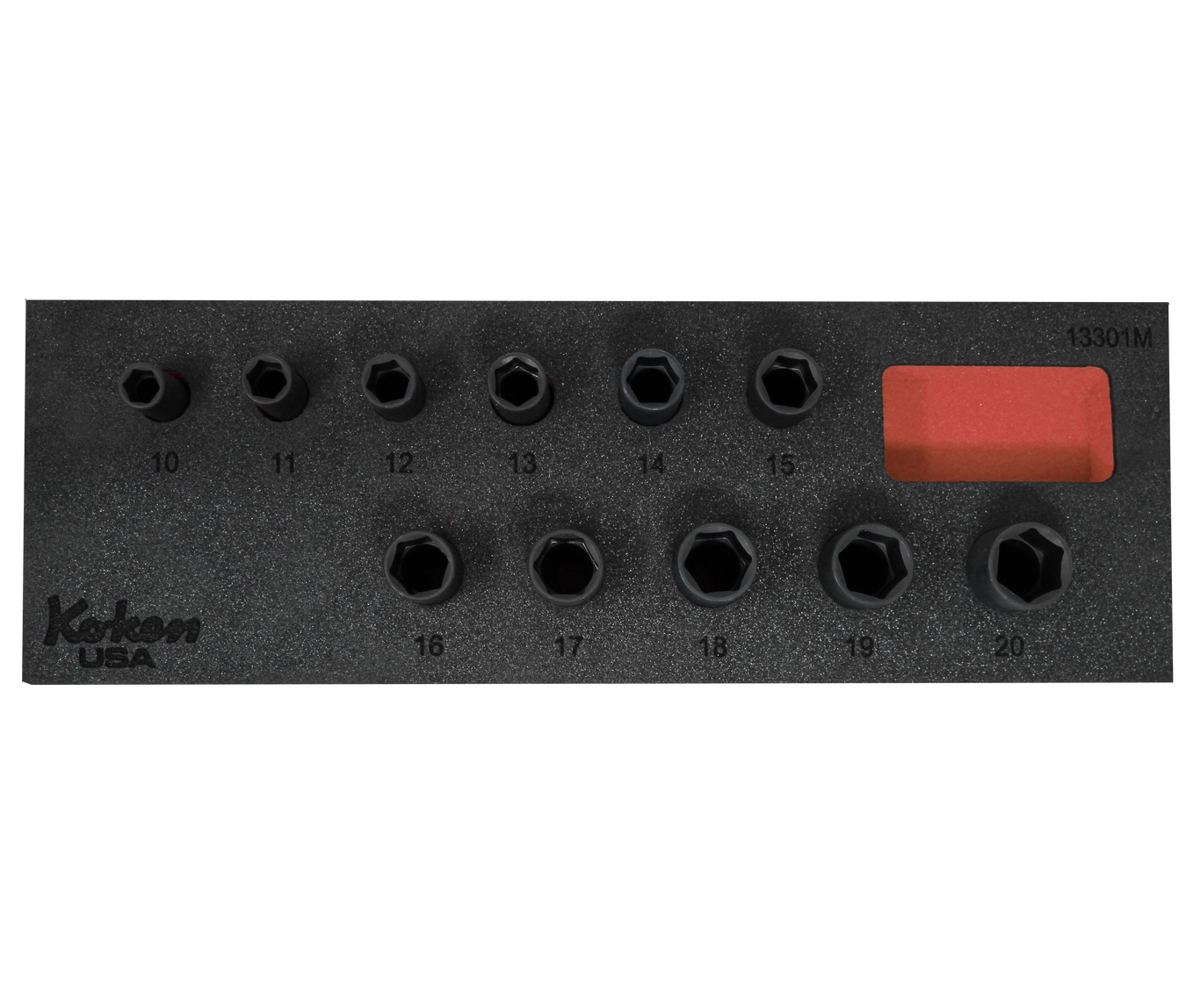 13301M - 3/8" Socket Set in Foam - 11 Pieces