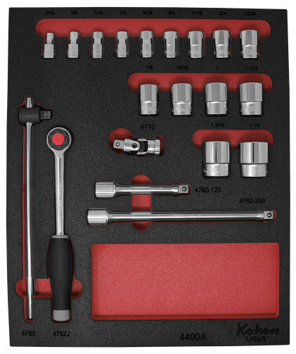PM-HND-1010-00-F-RD Foam Set Components