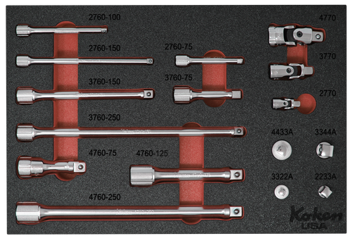 PM-HND-1018-00-F-RD Foam Set Components