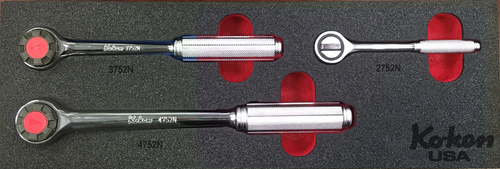 PM-HND-1016-00-F-RD Ratchet Set Components