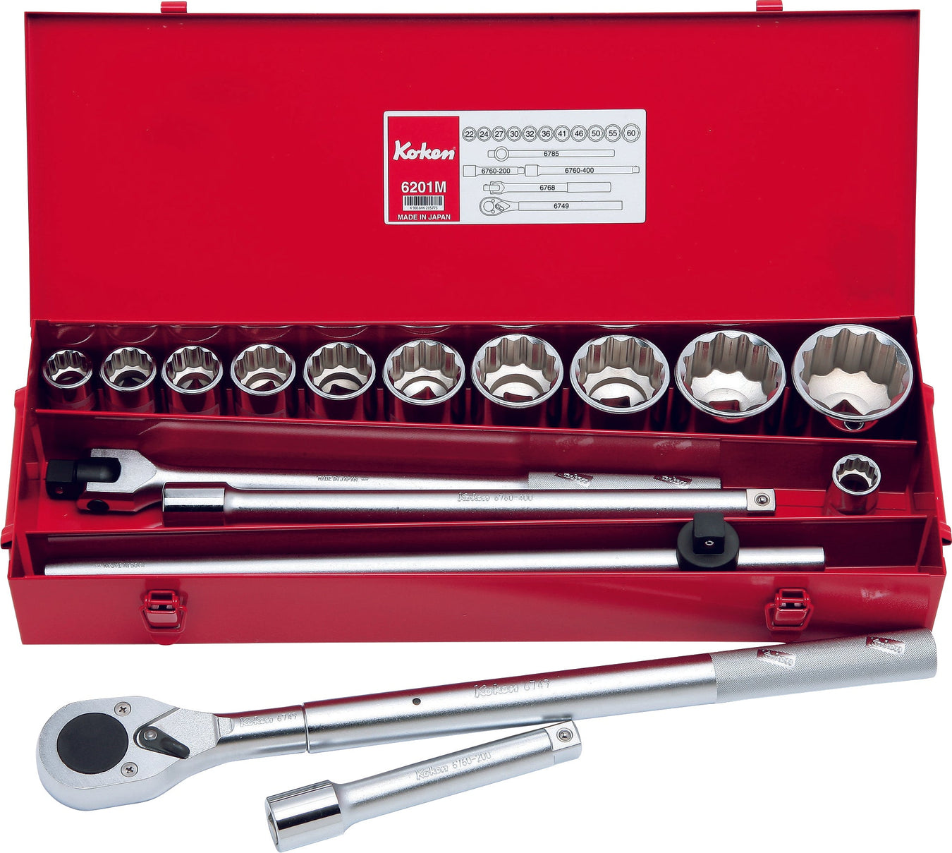 6201M Socket Set Components