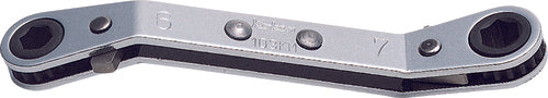 Clé à cliquet réversible 12x14mm 6 pans, longueur 145mm 