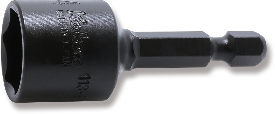 Clé à douille hexagonale 1/4" (14 mm), 6 pans, longueur 50 mm 
