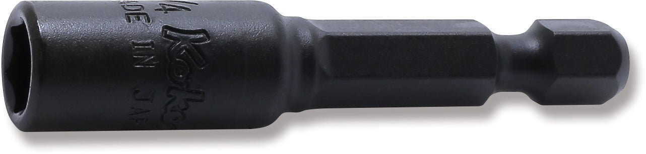 Clé à douille hexagonale 1/4" 6 pans, longueur 50 mm 