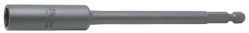 Clé à douille hexagonale 1/4" (12 mm), 6 pans, longueur 75 mm, aimant coulissant 