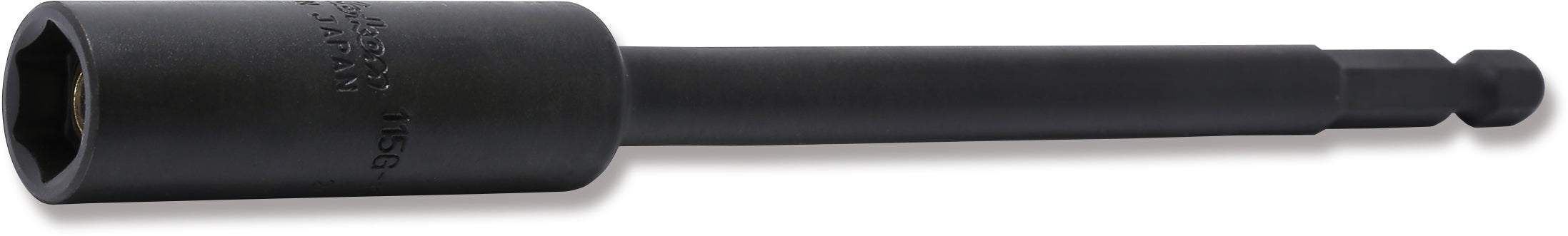 Clé à douille magnétique coulissante hexagonale 1/4" de 10 mm, 6 pans, longueur 150 mm 