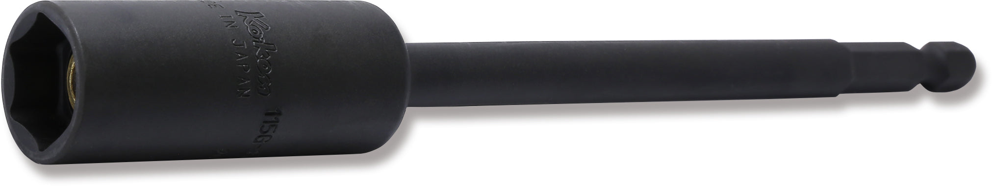 Clé à douille magnétique coulissante hexagonale 13 mm 1/4" à 6 pans, longueur 150 mm 