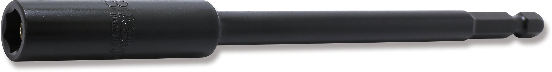 Clé à douille magnétique coulissante hexagonale 8 mm 1/4" à 6 pans, longueur 150 mm 