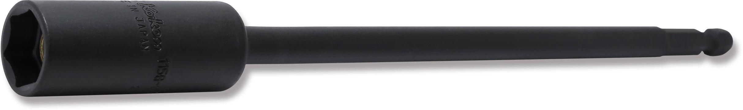 Clé à douille hexagonale 1/4" (13 mm), 6 pans, longueur 200 mm, aimant coulissant 