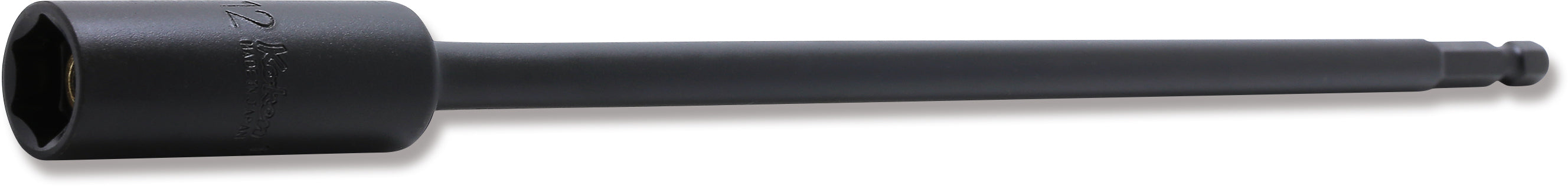 Clé à douille hexagonale 1/4" (12 mm), 6 pans, longueur 250 mm, aimant coulissant 