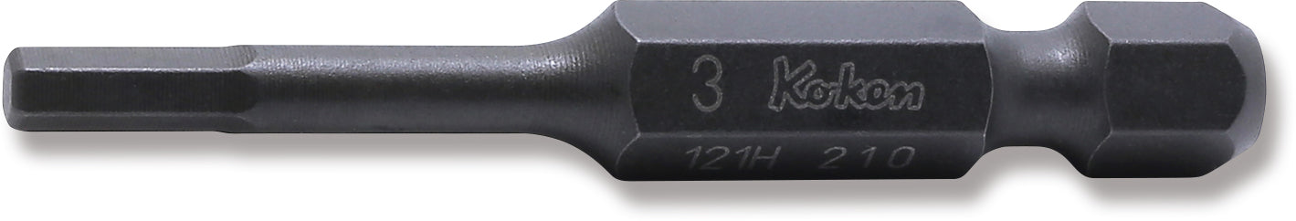Embout hexagonal 1/4", longueur hexagonale 3 mm, 50 mm 