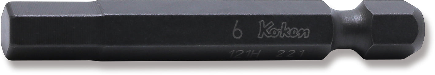 Embout hexagonal 1/4", longueur hexagonale 6 mm, 50 mm 