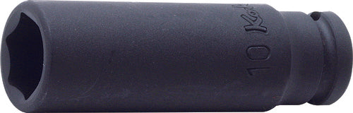 Douille carrée 1/4" 8 mm, 6 pans, longueur 48 mm 