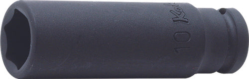 Douille carrée 1/4" (13 mm), 6 pans, longueur 48 mm 