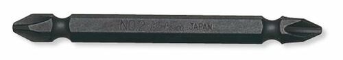 1/4 Hex Dr. Double Ended Bit  PH2  Length 75mm Magnetized