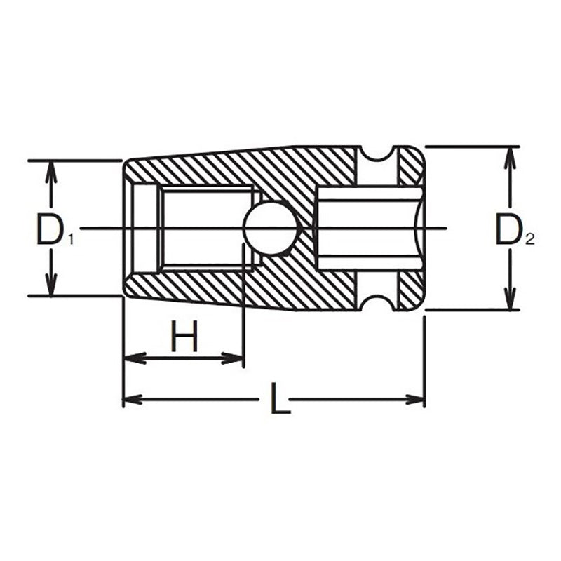 Outil de pose de goujons carrés 3/8" M10 x 1,25" Longueur 35 mm