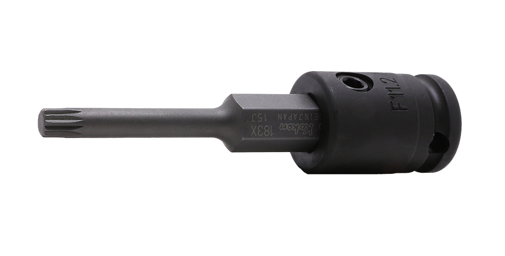 Douille à embout carré 3/8" XZN M14, triple carré, longueur 92 mm 