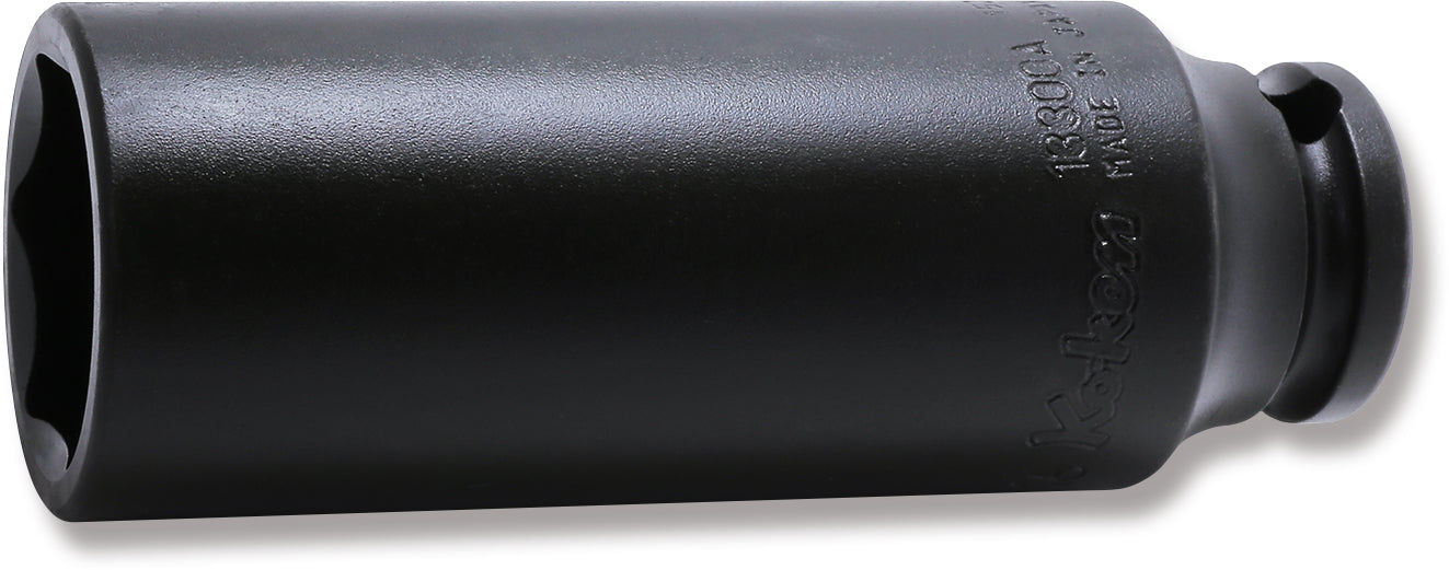 Douille carrée 3/8" 13/16" 6 pans, longueur 80 mm 