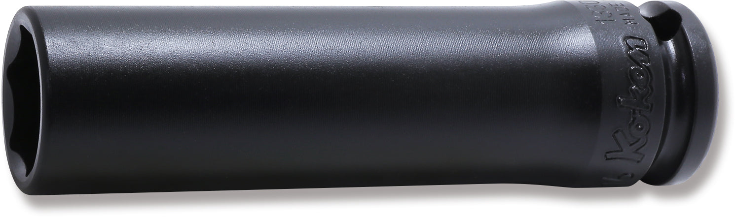 Douille carrée 3/8" 9/16" 6 pans, longueur 80 mm 