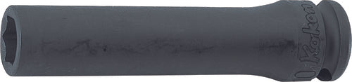 Douille carrée 3/8" 8 mm, 6 pans, longueur 80 mm, aimant coulissant 