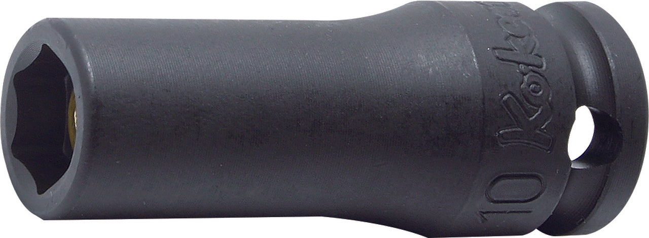 Douille carrée 3/8" 8 mm 6 pans Longueur 50 mm Aimant coulissant 