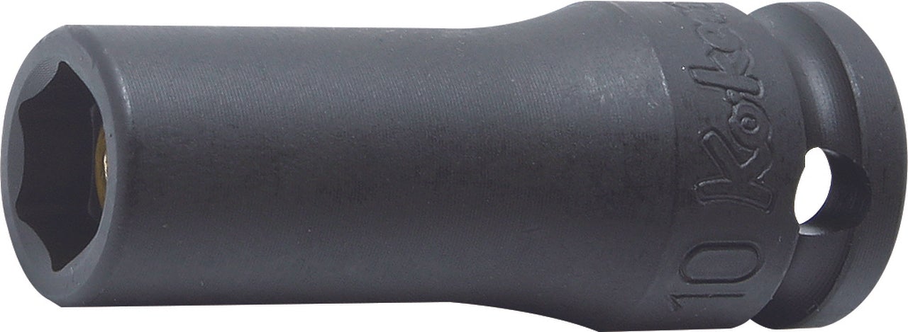 Douille carrée 3/8" (16 mm), 6 pans, longueur 50 mm, aimant coulissant 