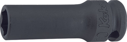 Douille carrée 3/8" 8 mm 6 pans, longueur 50 mm, paroi mince 