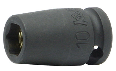 Douille carrée 3/8" 10 mm 6 pans, aimant de 32 mm 