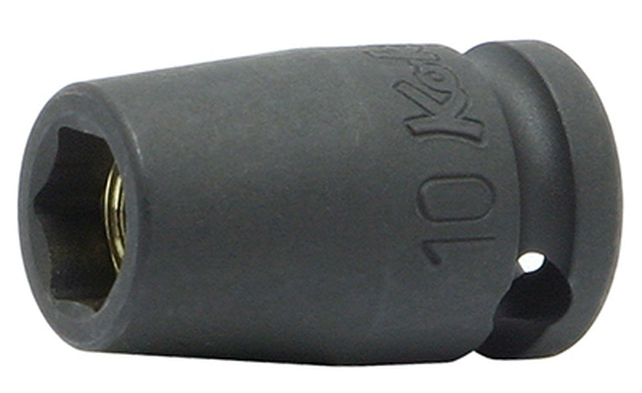 Douille carrée 3/8" (11 mm), 6 pans, longueur 32 mm, aimant 