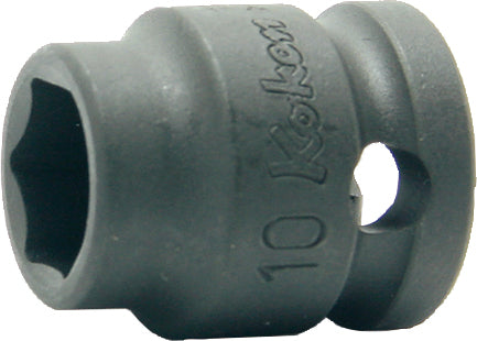Douille carrée 3/8" (10 mm), 6 pans, longueur 22 mm, paroi mince 