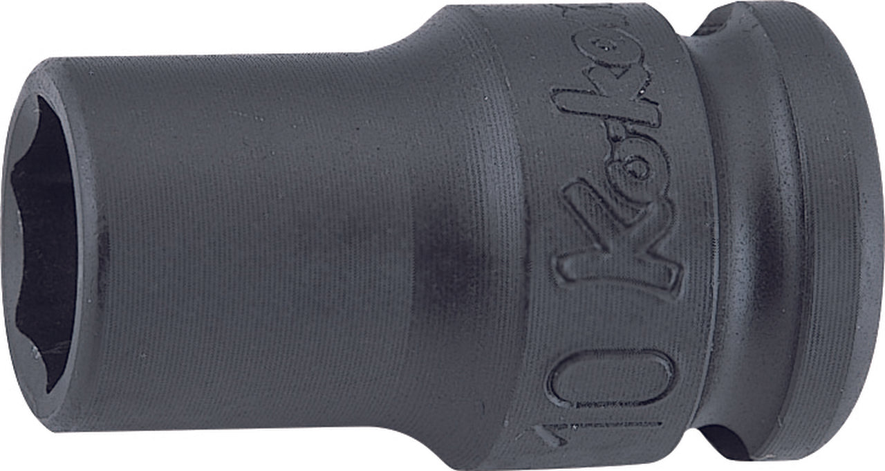 Douille carrée 3/8" (10 mm), 6 pans, longueur 32 mm, paroi mince 