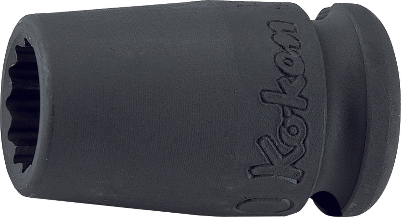 Douille carrée 3/8" (11 mm), 12 pans, longueur 32 mm 