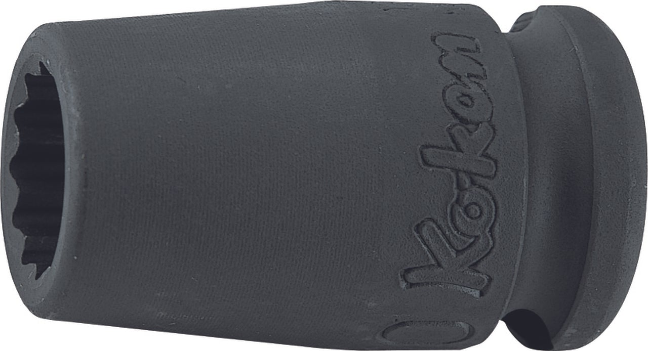 Douille carrée 3/8" (19 mm), 12 pans, longueur 32 mm 