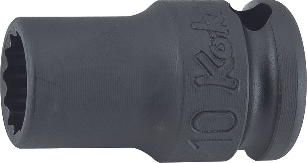 Douille carrée 3/8" 13/16" 12 pans, longueur 32 mm, paroi mince 