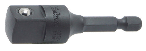 Adaptateur hexagonal 1/4" pour filetage carré 1/2", longueur 60 mm, type à broche 
