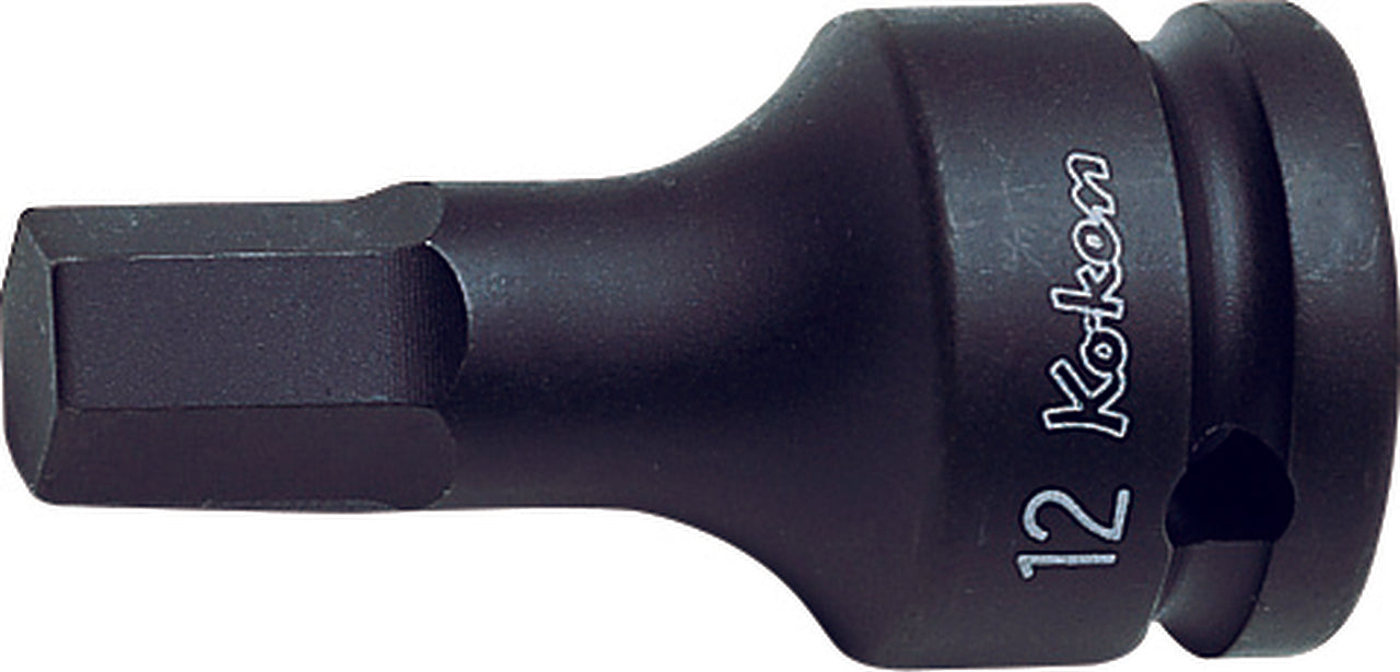 Douille carrée 1/2", hexagone 6 mm, longueur 60 mm 