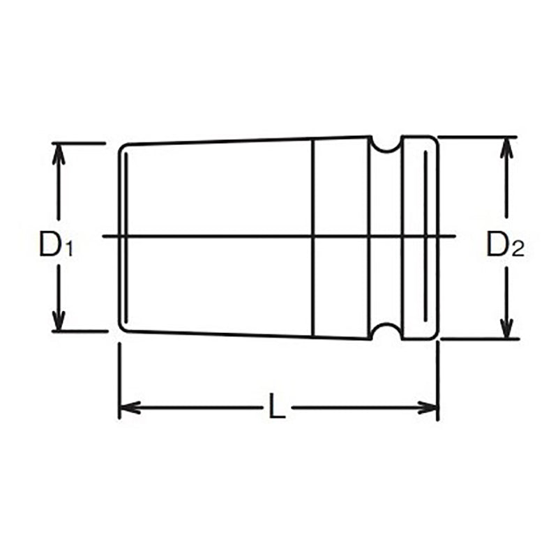 Extracteur de goujons carré 1/2", longueur 48 mm 