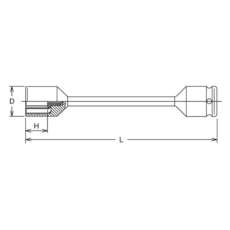 Barre de torsion 1/2 Sq. Dr. 17 mm x 120 Nm, longueur 203 mm, code couleur 