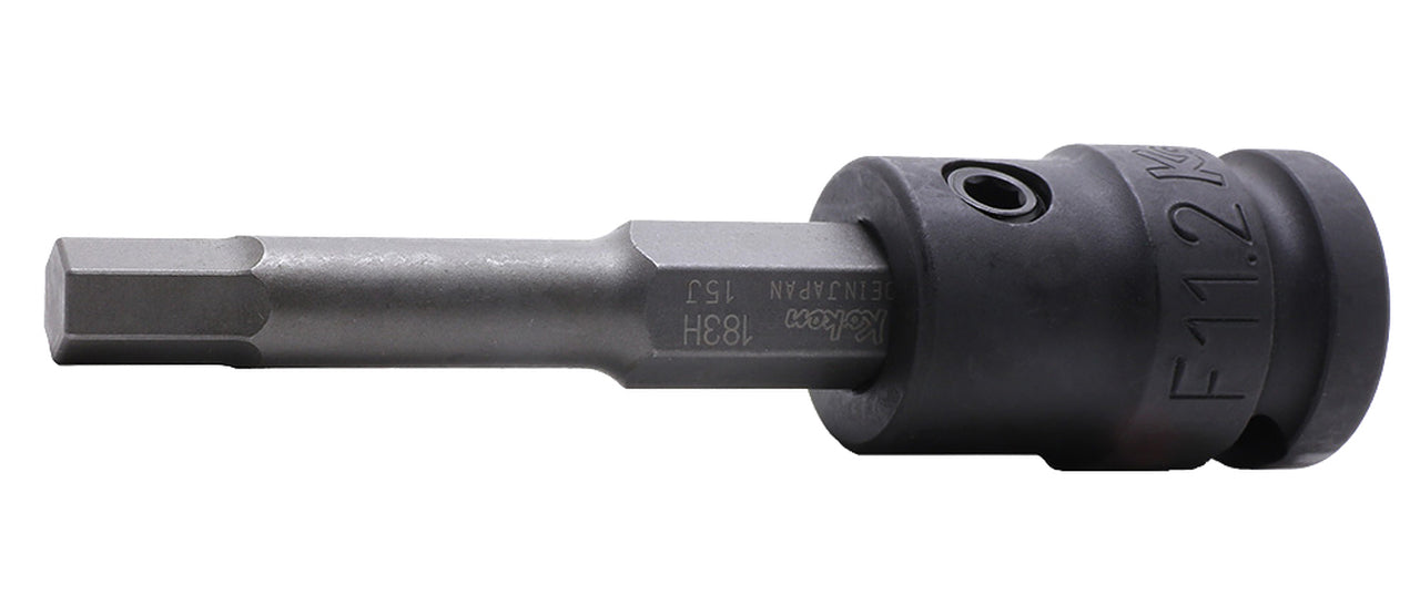 Douille à embout carré 1/2 pouce, hexagone de 10 mm, longueur 98 mm 