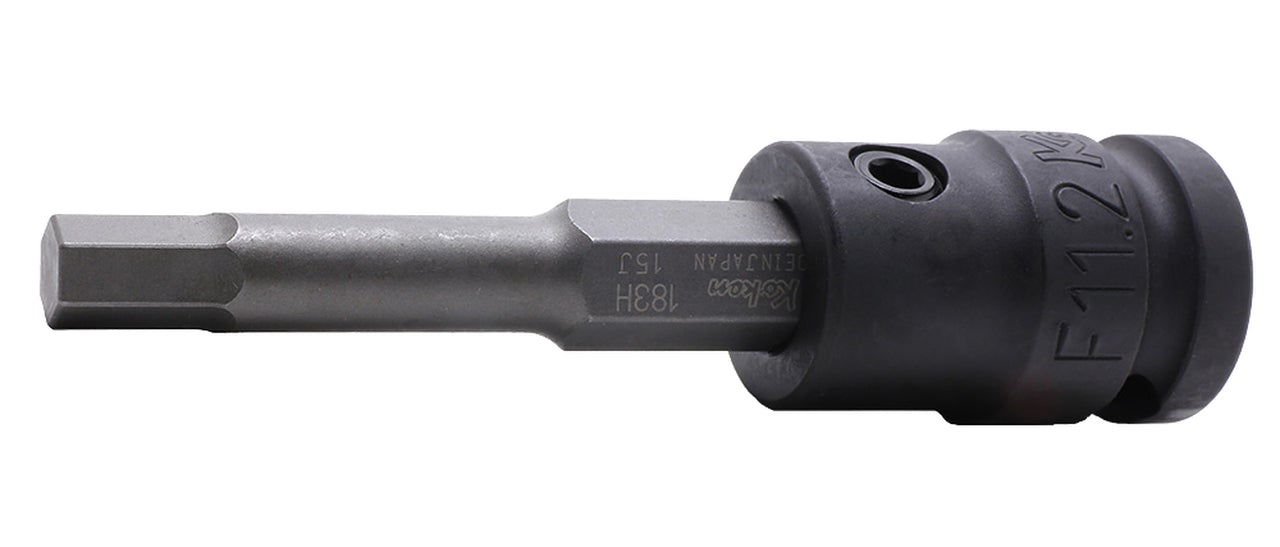 Douille carrée 1/2", hexagone 4 mm, longueur 98 mm 