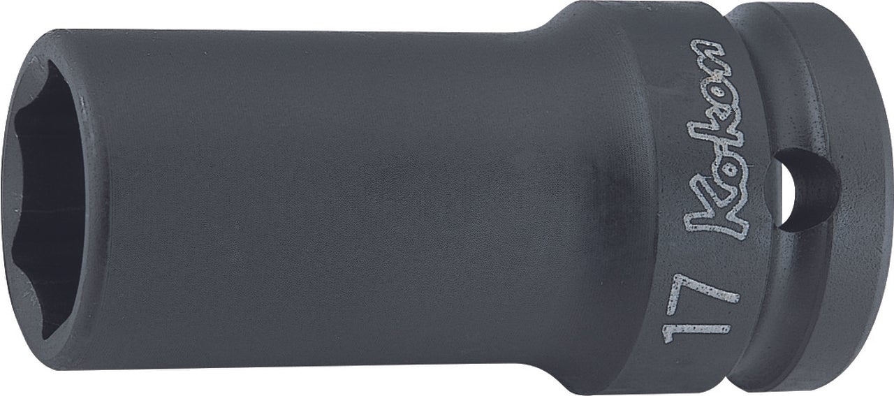 Douille carrée 1/2 pouce, 13 mm, 6 pans, longueur 60 mm, paroi mince 