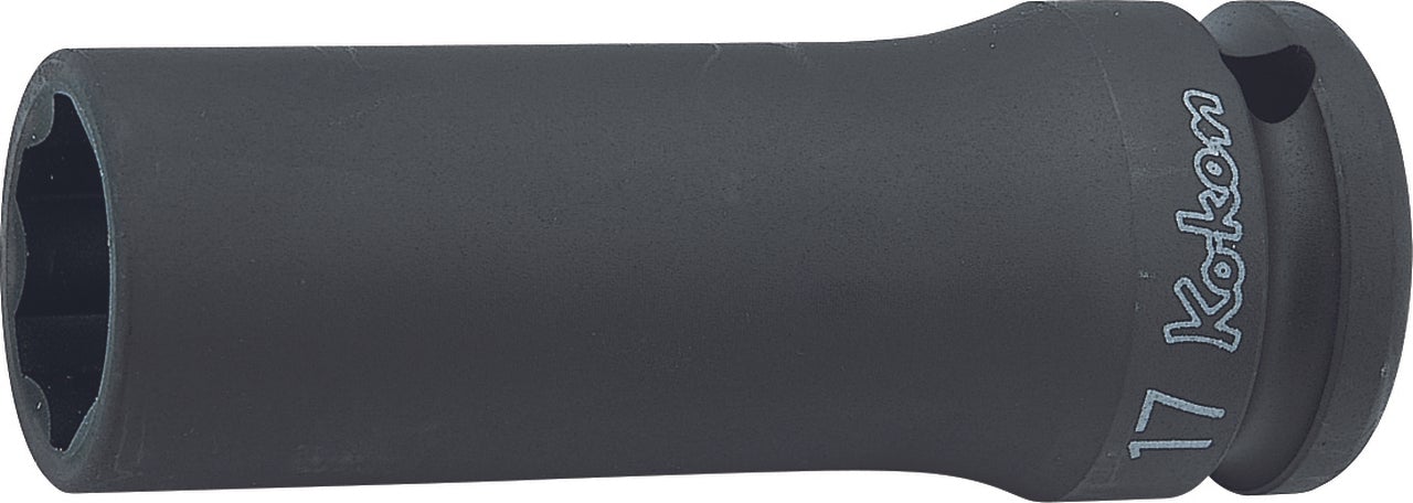 1/2 Sq. Dr. Socket  15mm 12 point Length 80mm Thin walled