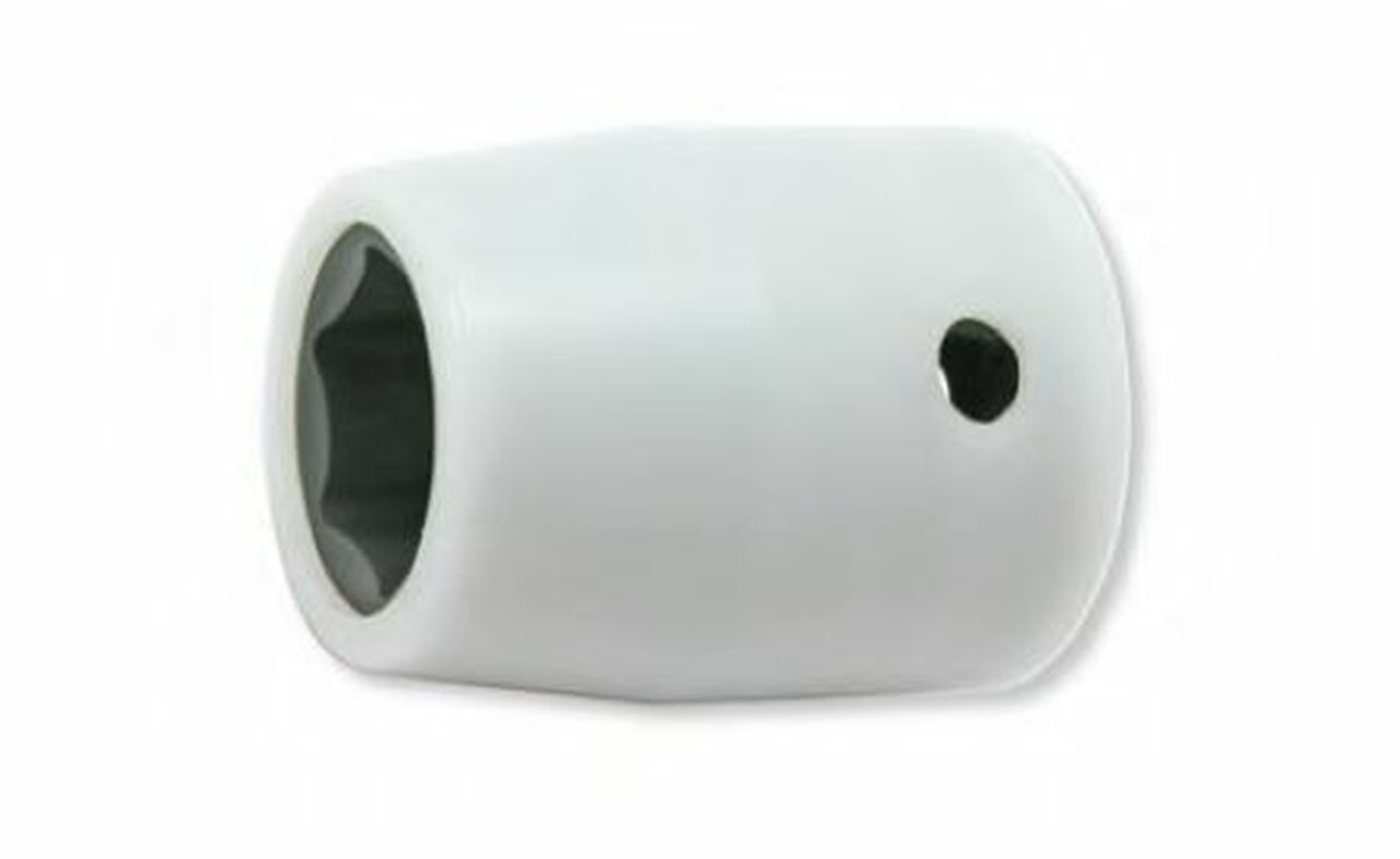 Douille carrée 1/2" avec protection en plastique, 14 mm, 6 pans, longueur 39,3 mm, capuchon pivotant en POM 