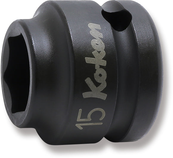 1/2 Sq. Dr. Thin Wall 6-Point Impact Metric Socket  15mm