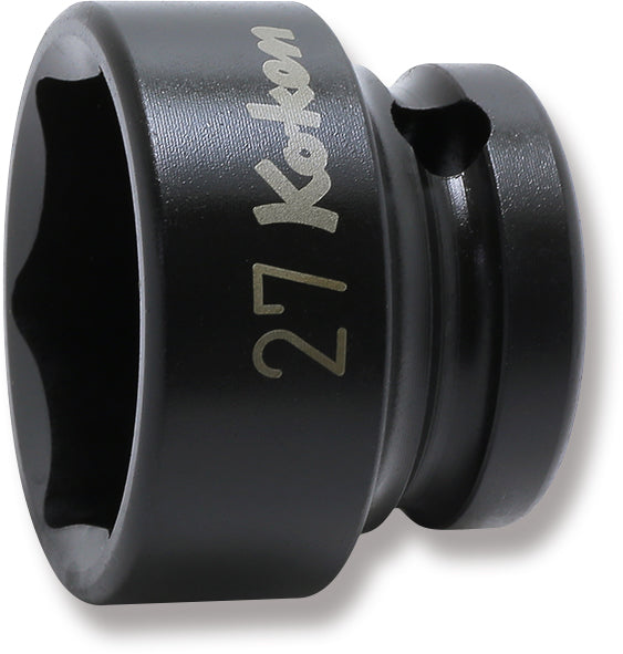 1/2 Sq. Dr. Thin Wall 6-Point Impact Metric Socket  27mm