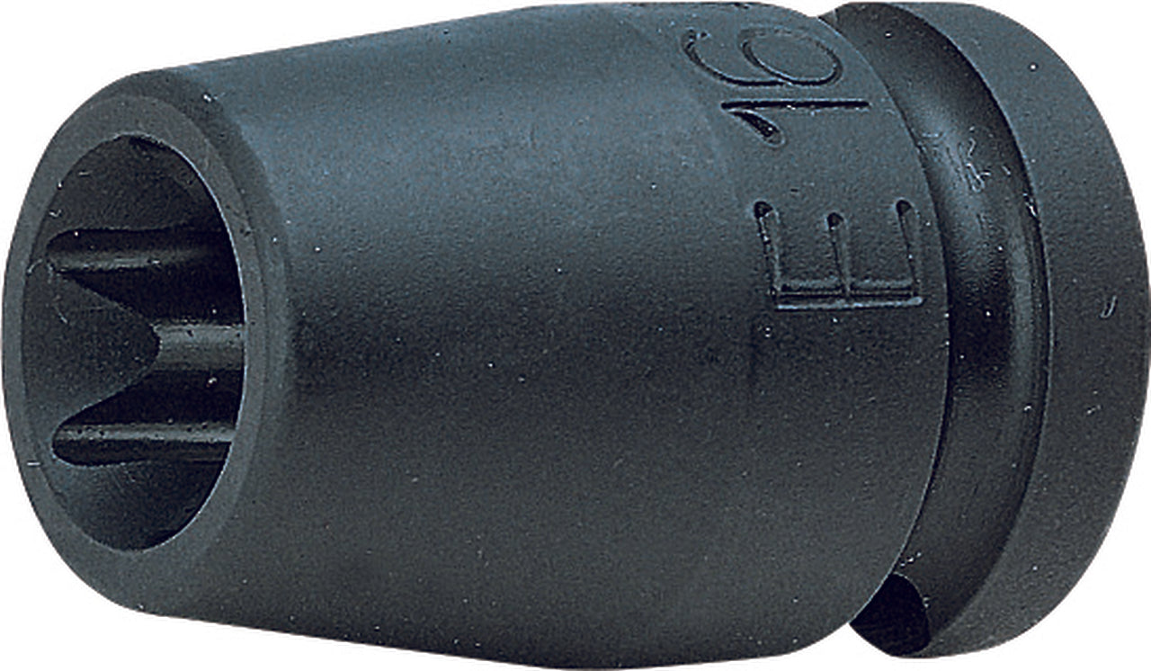 Douille à impact TORX® E18 1/2" à corps carré - Longueur 38 mm 