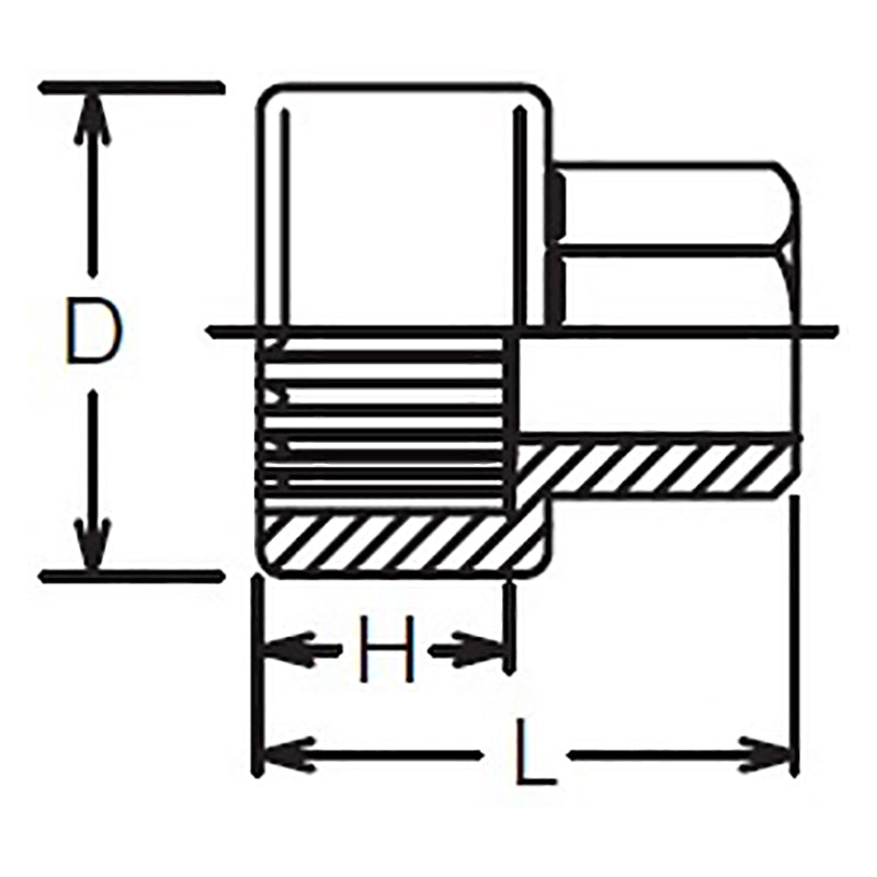 Douille 12 mm, 12 pans, longueur 18 mm, pour 154K 