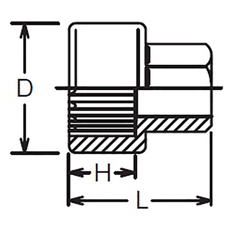 Douille 14 mm 12 pans, longueur 21 mm, pour 154K 