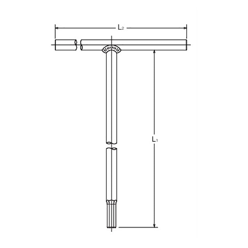 T Handle TORX® T50 - Length 250 x 180mm