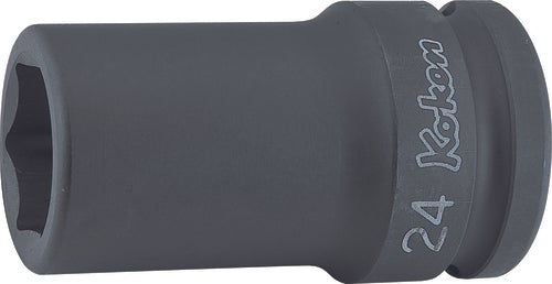 Douille carrée 3/4" 17 mm, 6 pans, longueur 75 mm, paroi mince 